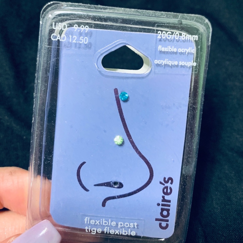 5 For $15!!!! Colorful Nose Rings